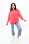 Women's Large Size Tie Detailed Shirt 1709-25
