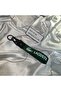Green Fabric Keyring Quality Auto-Moto Accessory 19cm Double-Sided Printing - 3