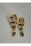 Melis G. Model Colored Stone Earrings
