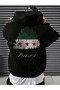 Syrian Flag Printed Oversize Hoodie - Winter Sweatshirt, Thick Hooded