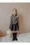 Leopard Printed Girl's Suit with Skirt - 8