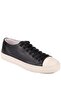 - Black Genuine Leather Lace-Up Men's Sneakers 666-25 - 2