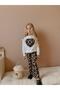 Yigit Boutique Leopard Leggings Spanish Leg Girl's Bottom Top Set