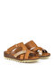, Women's Genuine Leather Slippers 1411008Z012 Tan - 2