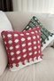 Knitted, Zippered, Handmade Decorative Pillow and Throw Pillow Cover with White Fabric Cover - 8