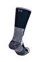 Voyager 2.0 Thermal Merino Wool Fully Cushioned Outdoor Hiking Socks - Black/Grey - 7