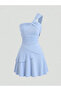 Lisa - One Shoulder Ruffle Dress