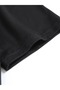 Women's V-Neck Black T-Shirt Printed Oversized Casual - 2
