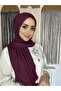 شال جاهز مطوي بلون البرقوق - 4