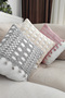 Knitted Decorative Pillow & Throw Pillow Cover with White Fabric Cover - 5