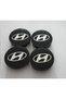 Hyundai Wheel Hub 58/55 55mm Slot Set of 4 Black