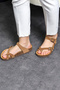 Anatomical Natural Cork Sole Genuine Leather Flip Flops - 5