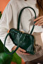 Mona Green Long Handle Baguette Hand and Shoulder Women's Bag - 3