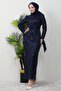 Sena Sequin Dress Navy Blue - 4