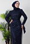 Sena Sequin Dress Navy Blue - 5