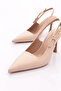 Women's Heeled Shoes Beige 81933236 - 4