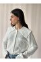 Design Lace Baby Collar Shirt Women's Ecru - 7