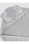Outlet Ihracat Cotton Soft Baby Girl-Boy Bath Towel Swaddle Gray/Eared Elephant - 4