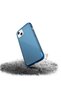 iPhone 13 Case Raptic Air Series Airbag Design Transparent Cover with Metal Corners Blue - 3