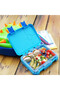 Eazy Kids 6 & 4 Convertible Bento Lunch Box - Jawsome Blue - 7