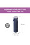Insulated 500ml Vacuum Flask w/ 2x 150ml Cup -Grey - 5