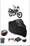 حقيبة خلفية سوداء من Yamaha Ybr 125 Esd متوافقة مع غطاء دراجة نارية مقاوم للماء