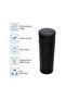 Insulated Tumbler Water Bottle - Black, 500ml - 3