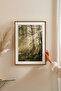 One Piece Brown Real Wood Framed Painting Set - Model 7