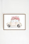 One Piece Brown Real Wood Framed Painting Set - Model 27 - 2