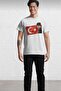 Flaged Ataturk Printed Oversize Casual Boyfriend T-Shirt - 2