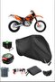 Black Ktm 450 Exc Rear Bag Lock Compatible Waterproof Canvas (Motorcycle)