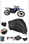أسود YAMAHA YZ 400 F قفل خلفي متوافق مع القماش المشمع المقاوم للماء (دراجة نارية)