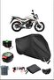 أسود HONDA CB 125 F قفل خلفي متوافق مع القماش المشمع المقاوم للماء (دراجة نارية)