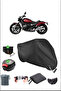 Black Bmw R 12 Rear Bag Lock Compatible Waterproof Canvas (Motorcycle)