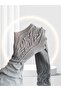 Flame 220 Denim Geometric Patterned Bamboo Added Knitwear Pantyhose