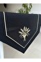 Gold Glitter and Embroidery Detailed 140*50 cm 1 Piece Ranır Cover - 4