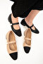 Women's Black Ballerinas 20235 - 3