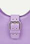 Women's Lilac Buckle Crocodile Patterned Baguette Bag - 4
