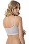 Women's Bustier Sports Combed Cotton Half Athlete Bra with Rope Straps - 5