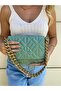 Women's Mint Chain Quilted Shoulder Bag