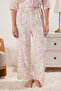 Çok Renkli Çiçekli Viskon Dokuma Pijama Takımı THMSS25PT00132 - 4