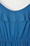 Blue Adjustable Strap Flywheel A-Line Midi Woven Large Size Dress Tbbss25Ah00077 - 11