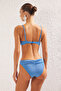 Mavi Aksesuarlı Bralette Kaplı Regular Normal Bel Bikini Takımı TBESS25BT00057 - 4