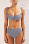 Pötikare Desenli Bralette Dokulu Regular Pretty Bikini Takımı TBESS25BT00036 - 4