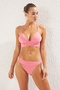 Pink Triangle Tie Glitter Bikini Set Tbess25Bt00127 - 2