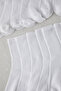 Beyaz Unisex 20'li Ekonomik Paket Kolej/Orta Boy/Tenis Pamuklu Çorap TEDSS25CO00011 - 4