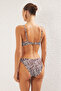 Zebra Desenli Aksesuarlı Bralette Kaplı Regular Normal Bel Bikini Takımı TBESS25BT00054 - 4