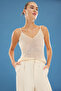 Altın Crop Payetli Metalik İplikli Triko Bluz TWOSS25BZ00321 - 4