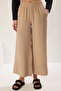Vizon Modal Cep Detaylı Wide Leg/Geniş Paça Pileli Dokuma Pantolon TWOSS25PL00081 Palazzo - 4