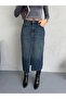 Maxi Boy Slip Tinted Jeans Skirt - 5